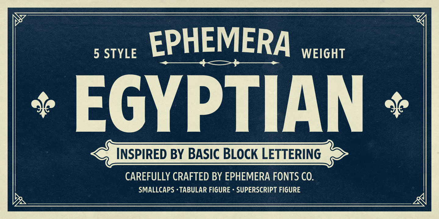 Шрифт Ephemera Egyptian